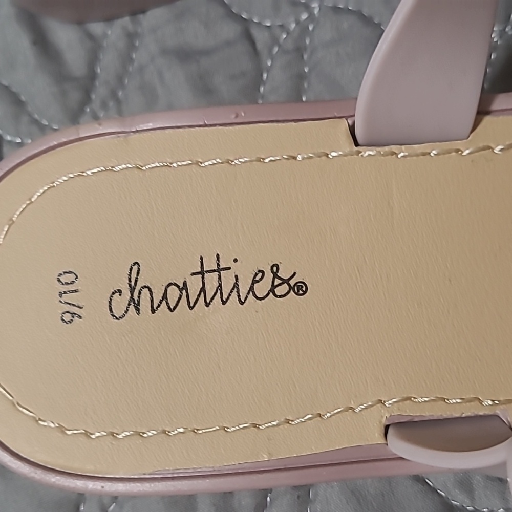 Chatties Cushioned Insole Rhinestone Thong Sandals - Picture 5 of 6